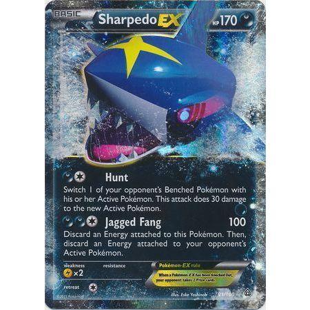 Sharpedo EX -Single Card-Ultra Rare [91/160]-The Pokémon Company International-Ace Cards &amp; Collectibles