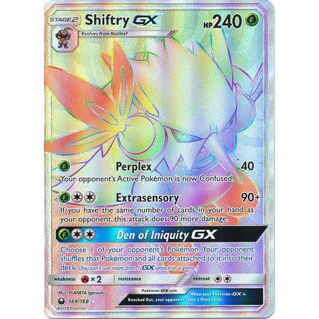 Shiftry GX -Single Card-Hyper Rare [169/168]-The Pokémon Company International-Ace Cards &amp; Collectibles