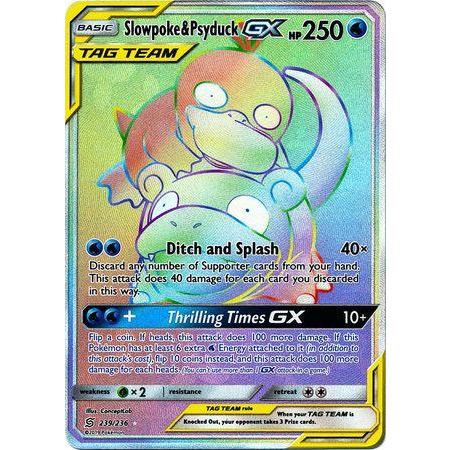 Slowpoke &amp; Psyduck GX -Single Card-Hyper Rare [239/236]-The Pokémon Company International-Ace Cards &amp; Collectibles