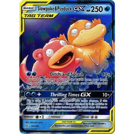 Slowpoke &amp; Psyduck GX -Single Card-Ultra Rare [35/236]-The Pokémon Company International-Ace Cards &amp; Collectibles