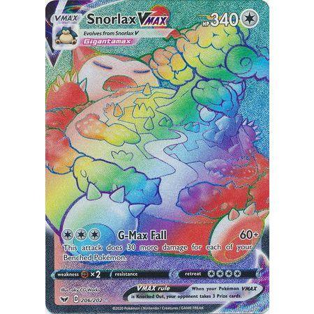 Rayquaza VMAX Rainbow Shiny Holographic UV Printed Plastic Card