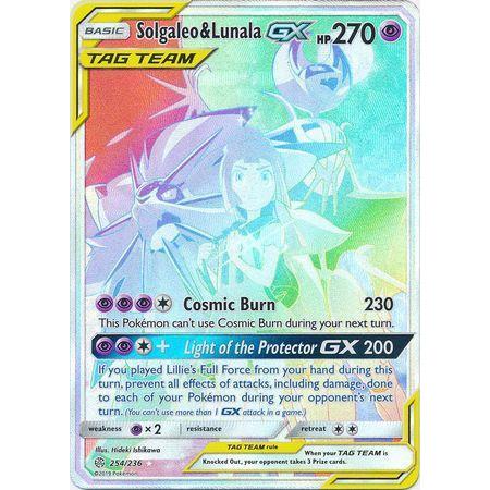 Solgaleo &amp; Lunala GX -Single Card-Hyper Rare [254/236]-The Pokémon Company International-Ace Cards &amp; Collectibles