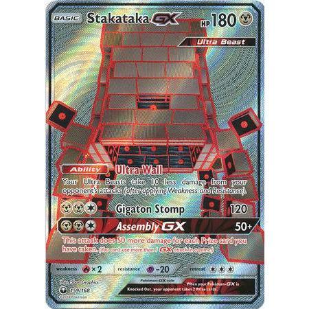 Stakataka GX -Single Card-Full Art Ultra Rare [159/168]-The Pokémon Company International-Ace Cards &amp; Collectibles