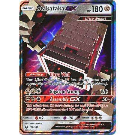 Stakataka GX -Single Card-Ultra Rare [102/168]-The Pokémon Company International-Ace Cards &amp; Collectibles