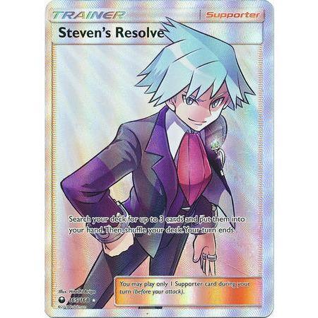 Steven&#39;s Resolve -Single Card-Full Art Ultra Rare [165/168]-The Pokémon Company International-Ace Cards &amp; Collectibles