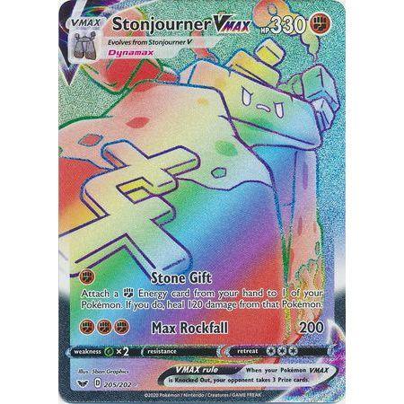 Stonjourner VMAX -Single Card-Hyper Rare [205/202]-The Pokémon Company International-Ace Cards &amp; Collectibles