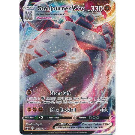 Stonjourner VMAX -Single Card-Ultra Rare [116/202]-The Pokémon Company International-Ace Cards &amp; Collectibles