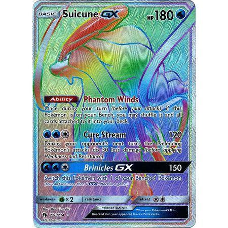 Suicune GX -Single Card-Hyper Rare [220/214]-The Pokémon Company International-Ace Cards &amp; Collectibles