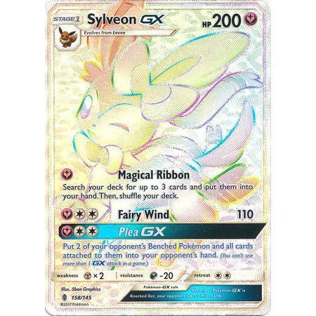 Sylveon GX -Single Card-Hyper Rare [158/145]-The Pokémon Company International-Ace Cards &amp; Collectibles