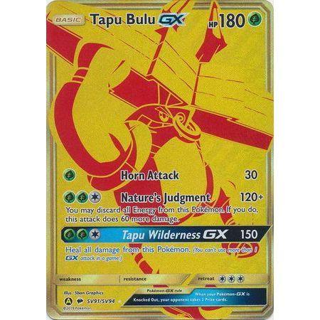 Tapu Bulu GX -Single Card-Gold Secret [SV91/SV94]-The Pokémon Company International-Ace Cards &amp; Collectibles