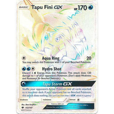 Tapu Fini GX -Single Card-Hyper Rare [152/147]-The Pokémon Company International-Ace Cards &amp; Collectibles