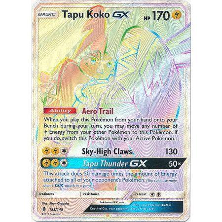 Tapu Koko GX -Single Card-Hyper Rare [153/145]-The Pokémon Company International-Ace Cards & Collectibles