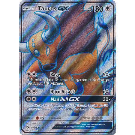 Tauros GX -Single Card-Full Art Ultra Rare [144/149]-The Pokémon Company International-Ace Cards &amp; Collectibles