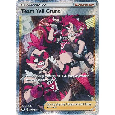 Team Yell Grunt -Single Card-Full Art Ultra Rare [202/202]-The Pokémon Company International-Ace Cards & Collectibles