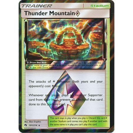 Thunder Mountain Prism Star -Single Card-Holo Rare [191/214]-The Pokémon Company International-Ace Cards &amp; Collectibles