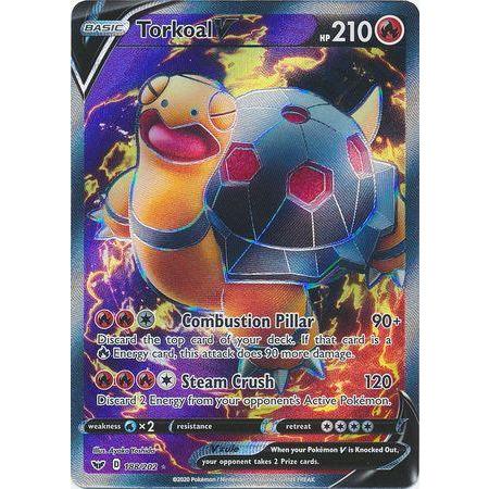 Torkoal V -Single Card-Full Art Ultra Rare [188/202]-The Pokémon Company International-Ace Cards & Collectibles