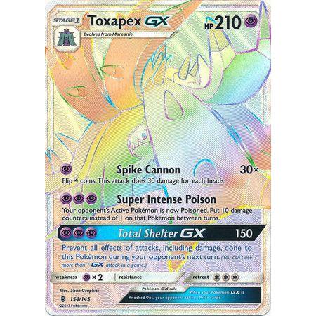 Toxapex GX -Single Card-Hyper Rare [154/145]-The Pokémon Company International-Ace Cards & Collectibles