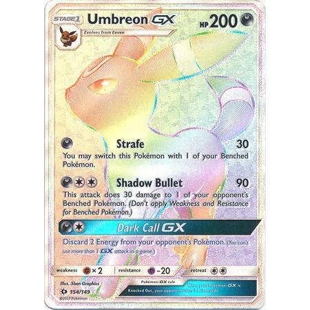 Umbreon GX -Single Card-Hyper Rare [154/149]-The Pokémon Company International-Ace Cards &amp; Collectibles