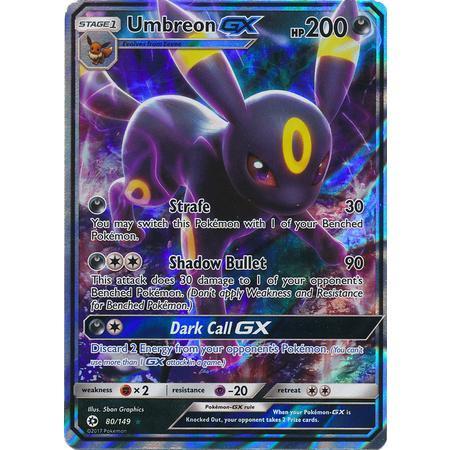 Umbreon GX -Single Card-Ultra Rare [80/149]-The Pokémon Company International-Ace Cards &amp; Collectibles