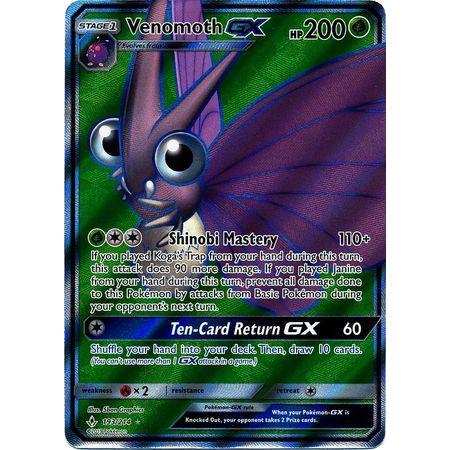 Venomoth GX -Single Card-Full Art Ultra Rare [193/214]-The Pokémon Company International-Ace Cards &amp; Collectibles