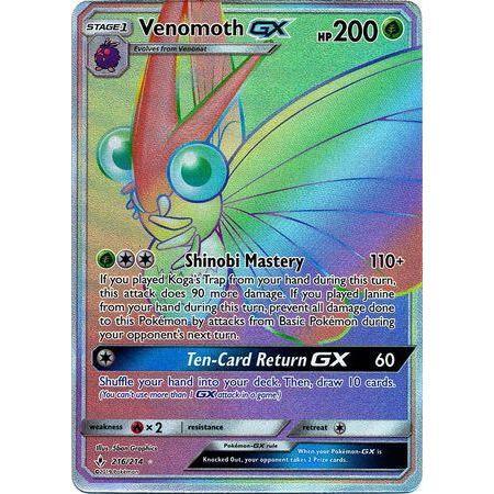 Venomoth GX -Single Card-Hyper Rare [216/214]-The Pokémon Company International-Ace Cards &amp; Collectibles