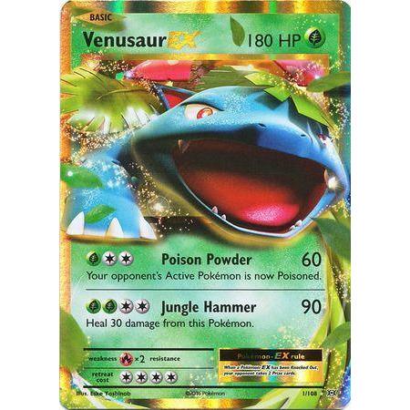 Venusaur EX -Single Card-Ultra Rare [1/108]-The Pokémon Company International-Ace Cards &amp; Collectibles
