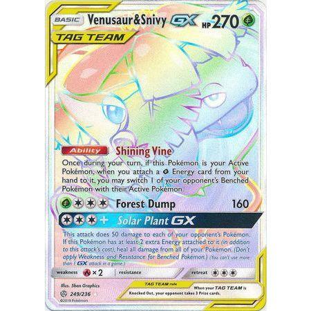 Venusaur &amp; Snivy GX -Single Card-Hyper Rare [249/236]-The Pokémon Company International-Ace Cards &amp; Collectibles