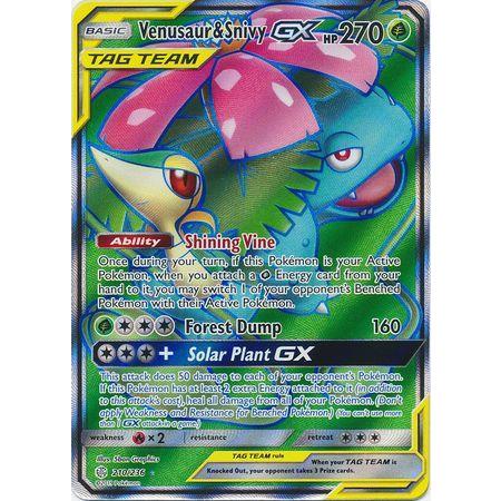 Venusaur & Snivy GX -Single Card-Ultra Rare [1/236]-The Pokémon Company International-Ace Cards & Collectibles