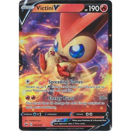 Victini V -Single Card-Ultra Rare [025/202]-The Pokémon Company International-Ace Cards &amp; Collectibles