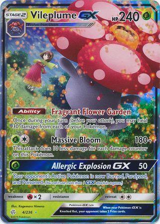 Vileplume GX -Single Card-Ultra Rare [4/236]-The Pokémon Company International-Ace Cards &amp; Collectibles