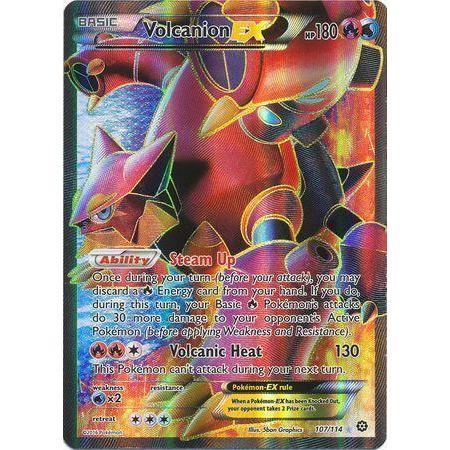 Volcanion EX -Single Card-Full Art Ultra Rare [107/114]-The Pokémon Company International-Ace Cards &amp; Collectibles