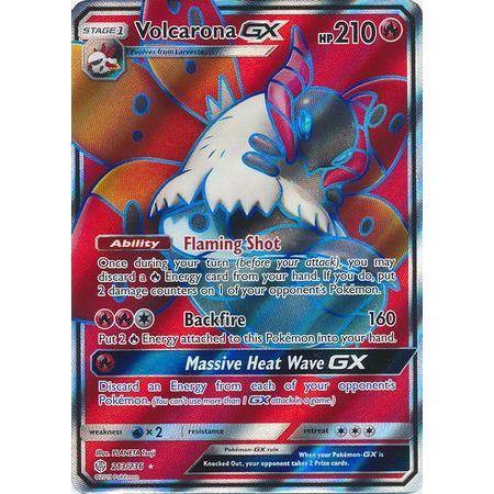 Volcarona GX -Single Card-Full Art Ultra Rare [213/236]-The Pokémon Company International-Ace Cards &amp; Collectibles