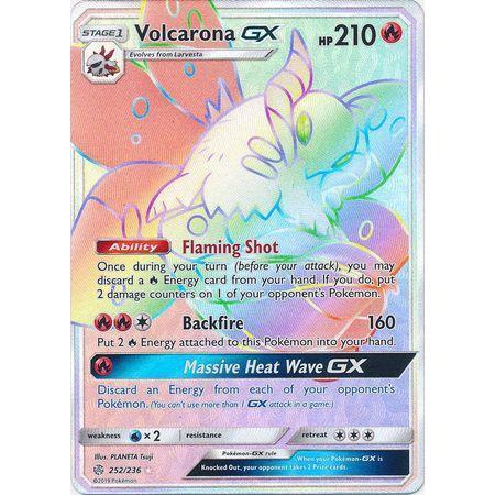 Volcarona GX -Single Card-Hyper Rare [252/236]-The Pokémon Company International-Ace Cards &amp; Collectibles