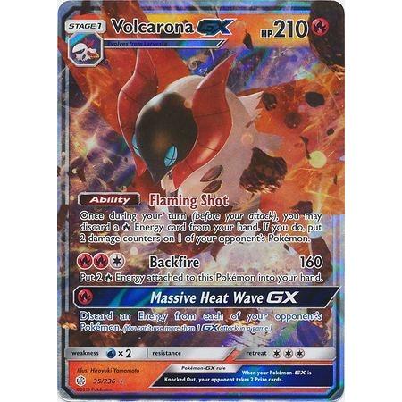 Volcarona GX -Single Card-Ultra Rare [35/236]-The Pokémon Company International-Ace Cards &amp; Collectibles