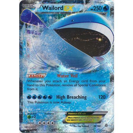 Wailord EX -Single Card-Ultra Rare [38/160]-The Pokémon Company International-Ace Cards &amp; Collectibles
