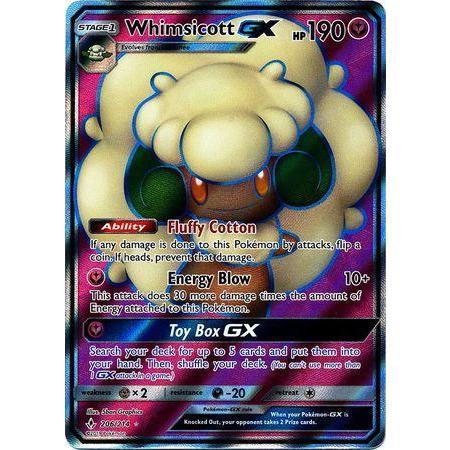 Whimsicott GX -Single Card-Full Art Ultra Rare [206/214]-The Pokémon Company International-Ace Cards &amp; Collectibles