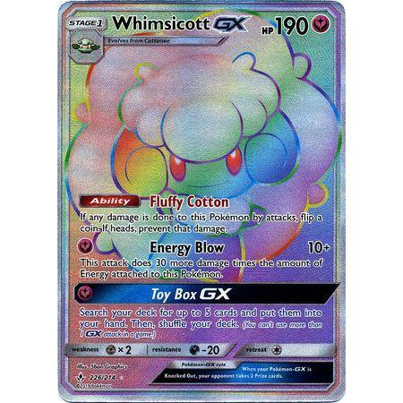 Whimsicott GX -Single Card-Hyper Rare [226/214]-The Pokémon Company International-Ace Cards &amp; Collectibles