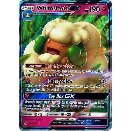 Whimsicott GX -Single Card-Ultra Rare [140/214]-The Pokémon Company International-Ace Cards &amp; Collectibles