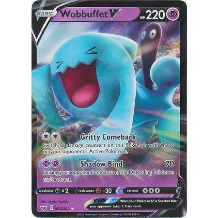 Wobbuffet V -Single Card-Ultra Rare [86/202]-The Pokémon Company International-Ace Cards &amp; Collectibles