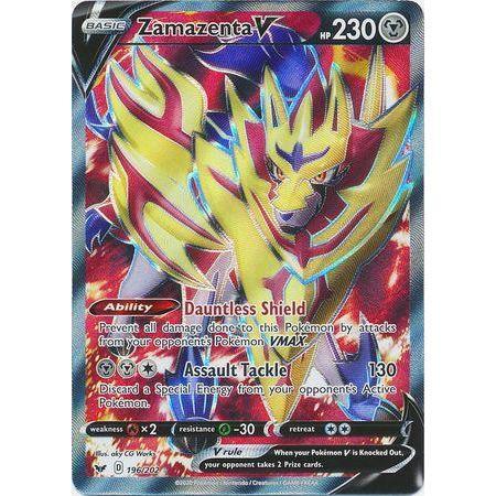 Zamazenta V -Single Card-Full Art Ultra Rare [196/202]-The Pokémon Company International-Ace Cards &amp; Collectibles