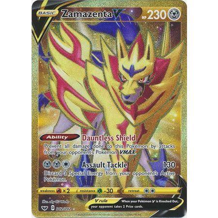 Zamazenta V -Single Card-Gold Secret [212/202]-The Pokémon Company International-Ace Cards &amp; Collectibles