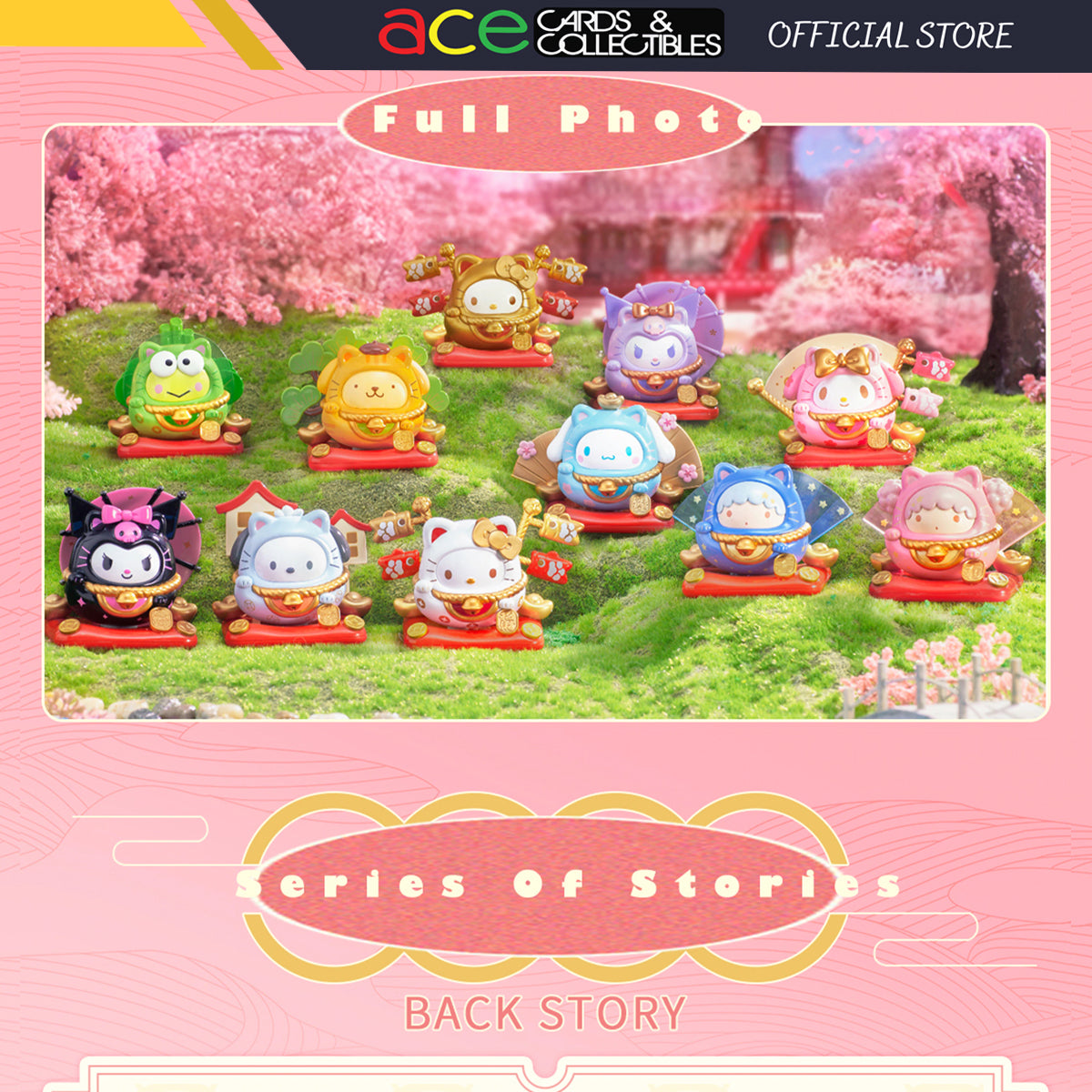 TOPTOY Sanrio Characters Lucky Cat Tumbler Series-Single Box (Random)-TopToy-Ace Cards & Collectibles