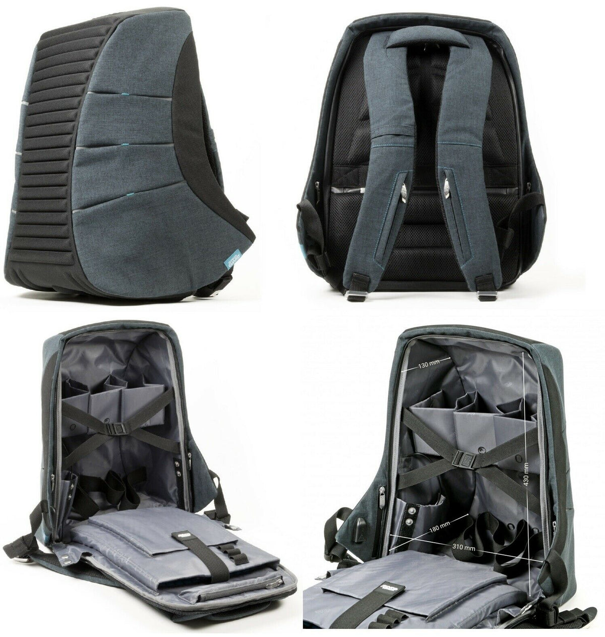 Ultimate Guard Ammonite Anti-Theft Backpack (Dark Gray)-Ultimate Guard-Ace Cards &amp; Collectibles