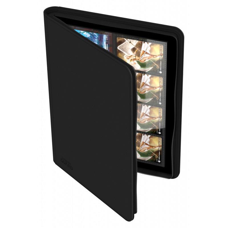 Ultimate Guard Card Album QuadRow Zipfolio™ 320 XenoSkin™ 8-Pocket-Black-Ultimate Guard-Ace Cards & Collectibles