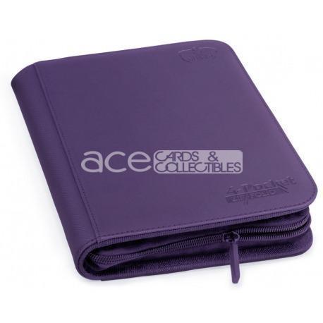 Ultimate Guard Card Album Zipfolio XenoSkin™ 4-Pocket-Purple-Ultimate Guard-Ace Cards &amp; Collectibles