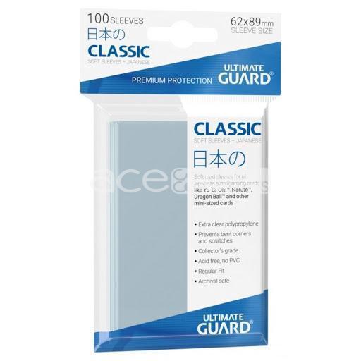 Ultimate Guard Card Sleeve Classic Soft Sleeves - Japanese Size 100pcs-Ultimate Guard-Ace Cards &amp; Collectibles