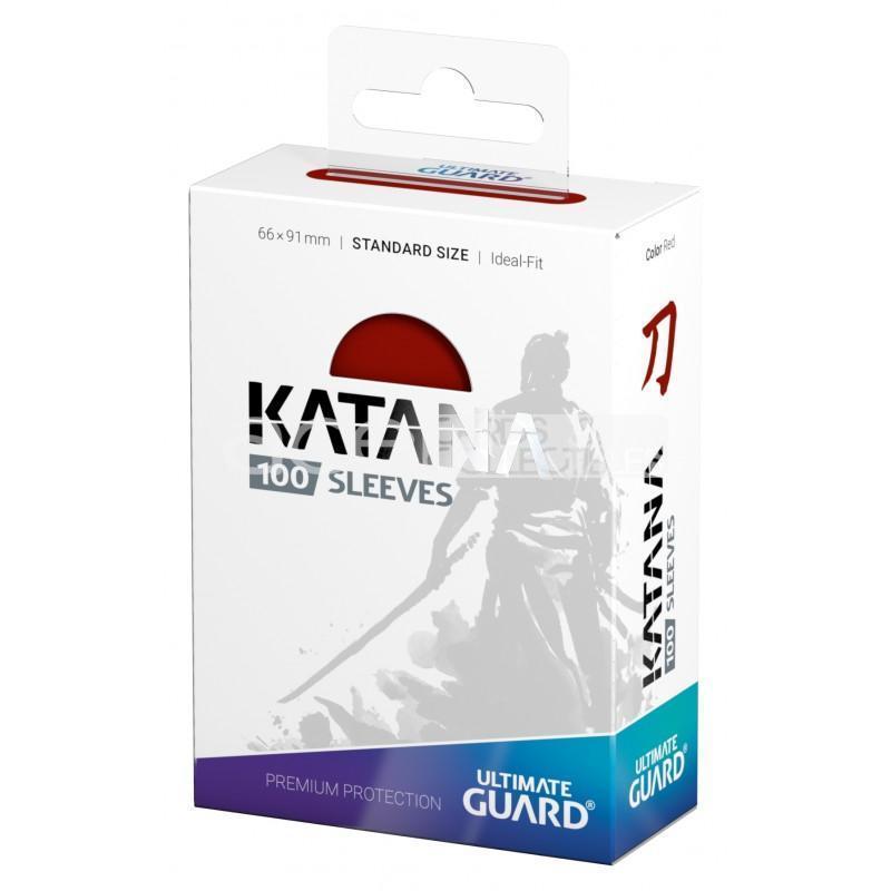 Ultimate Guard Card Sleeves Katana Standard Size-Red-Ultimate Guard-Ace Cards &amp; Collectibles