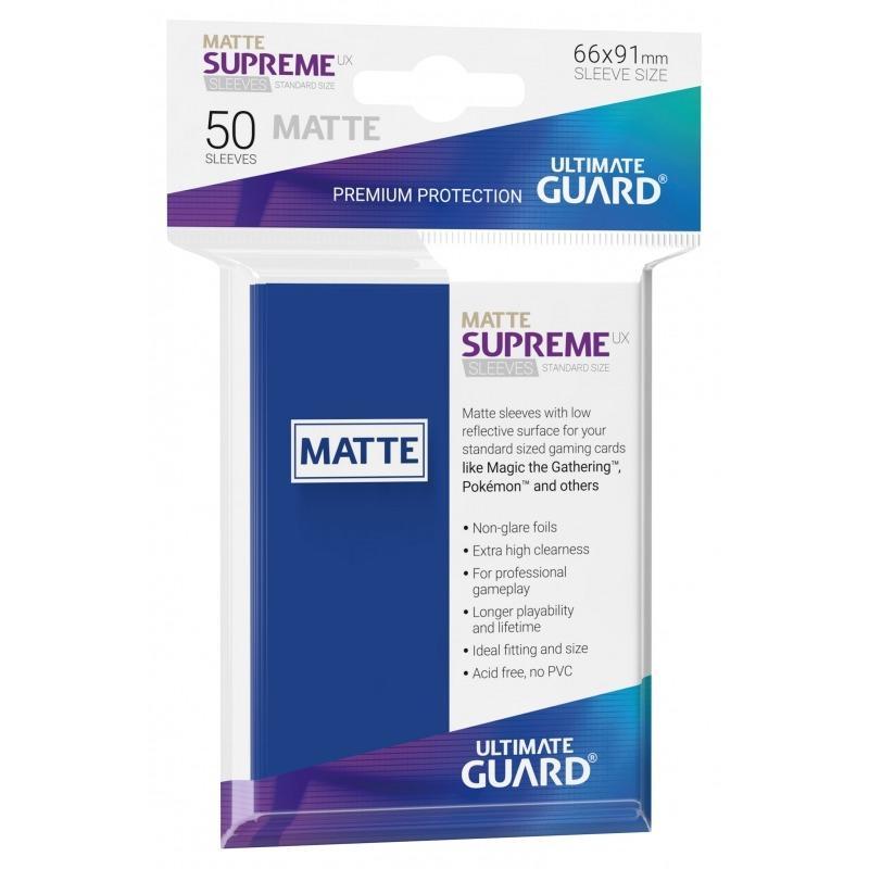 Ultimate Guard Card Sleeves Supreme UX Matte Standard Size-Blue-Ultimate Guard-Ace Cards &amp; Collectibles