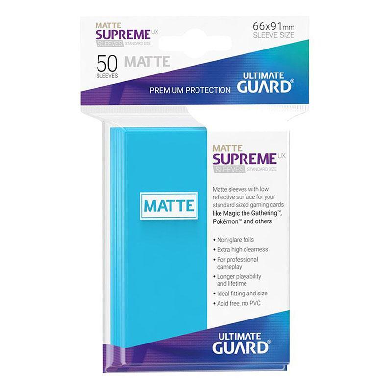 Ultimate Guard Card Sleeves Supreme UX Matte Standard Size-Light Blue-Ultimate Guard-Ace Cards &amp; Collectibles