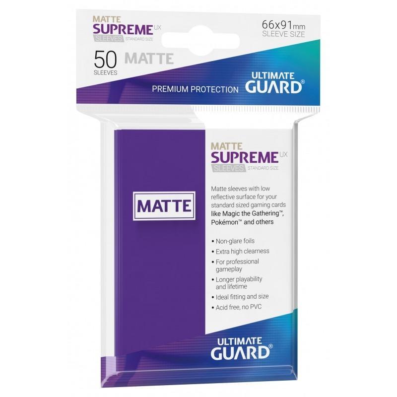 Ultimate Guard Card Sleeves Supreme UX Matte Standard Size-Purple-Ultimate Guard-Ace Cards &amp; Collectibles